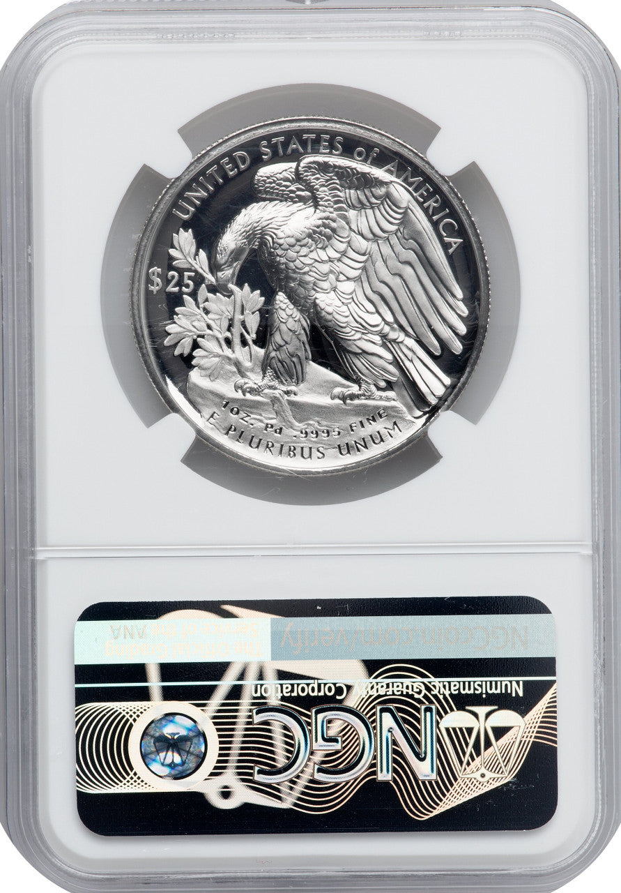 2018-W $25 Palladium First Day of Issue NGC PF70