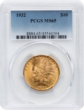 1932 $10 Indian Eagle PCGS MS65