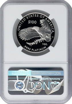 2022-W $100 One-Ounce Platinum Eagle Freedom of Speech FDI NGC PF70