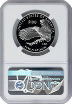 2022-W $100 One-Ounce Platinum Eagle Freedom of Speech FDI NGC PF70
