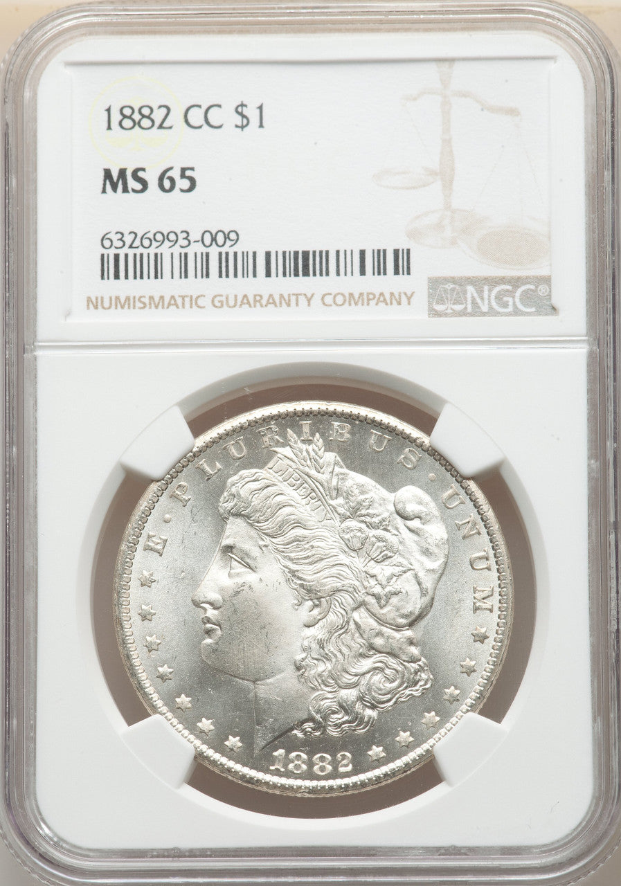 1882-CC $1 Morgan Dollar NGC MS65