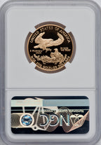 1995-W $25 Half-Ounce Gold Eagle NGC PF70 Mike Castle Signed