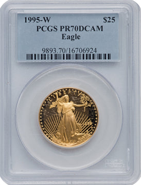 1995-W $25 Half-Ounce Gold Eagle PCGS PR70
