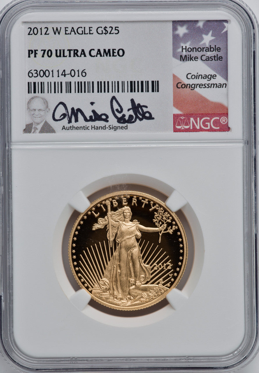 2012-W $25 Half-Ounce Gold Eagle NGC PF70