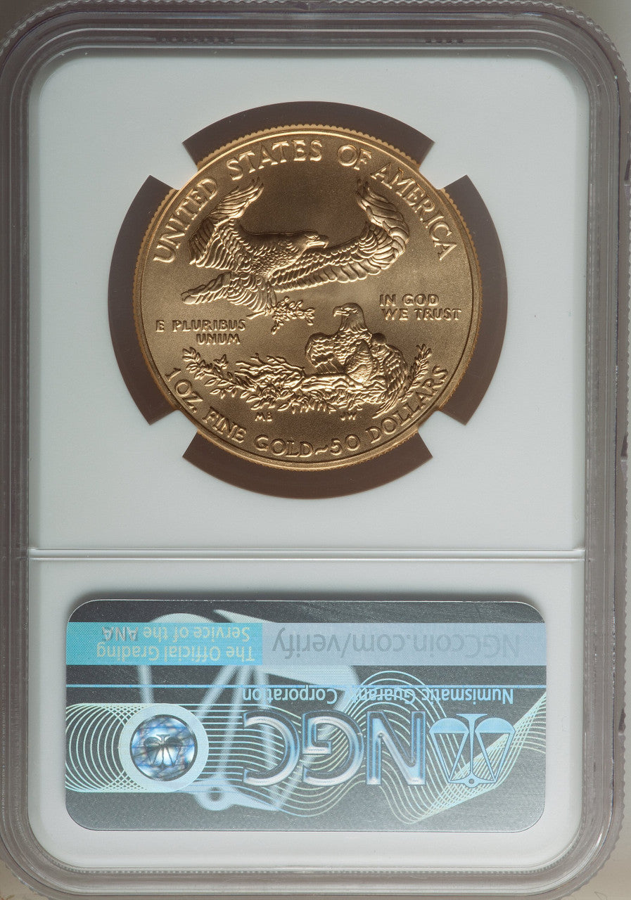 2021 $50 One-Ounce Gold Eagle Type One First Strike NGC MS70