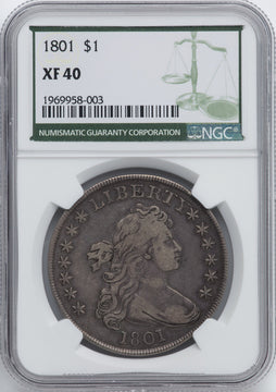 1801 S$1 Early Dollar NGC XF40
