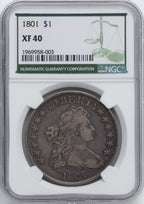 1801 S$1 Early Dollar NGC XF40