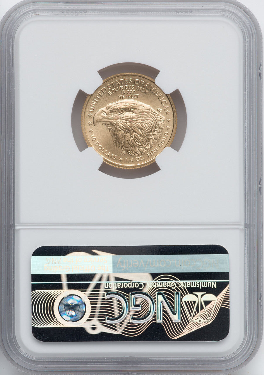 2022 $10 Quarter Ounce Gold Eagle FS NGC MS70
