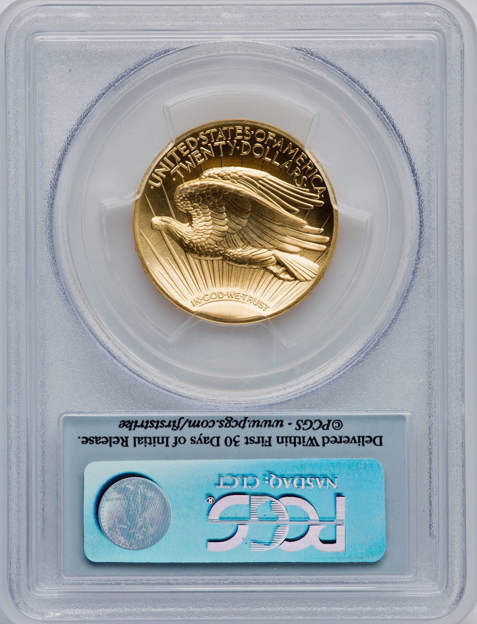 2009 $20 One-Ounce Gold Ultra High Relief First Strike PCGS MS70