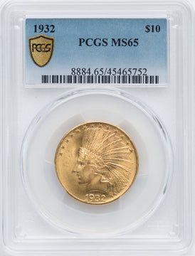 1932 $10 Indian Eagle PCGS MS65