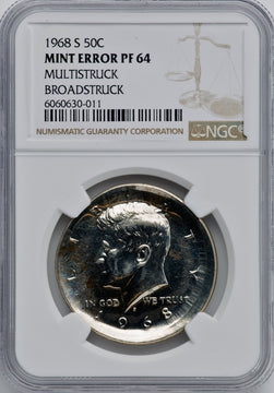 1968-S 50C Proof Kennedy Half Dollar NGC PR64