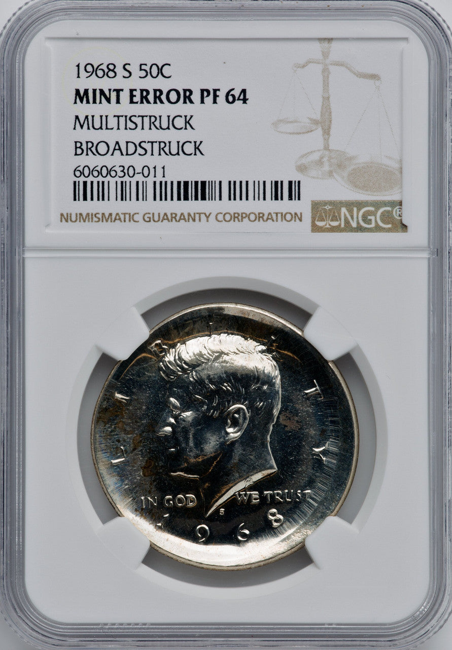 1968-S 50C Proof Kennedy Half Dollar NGC PR64