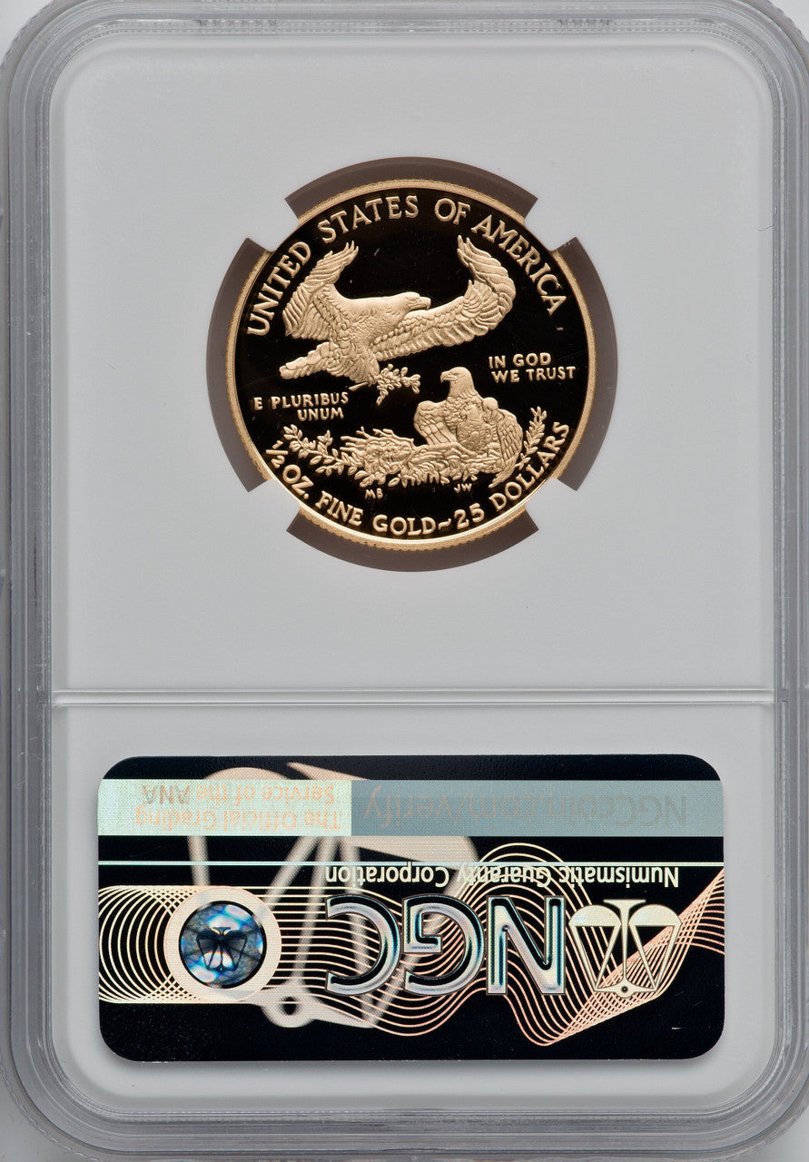 2017-W 1/2 oz Gold Eagle NGC PF70 Ed Moy