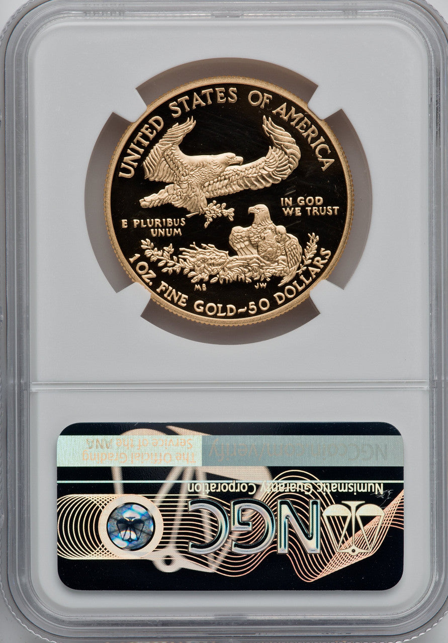2017-W $50 One-Ounce Gold Eagle NGC PF70