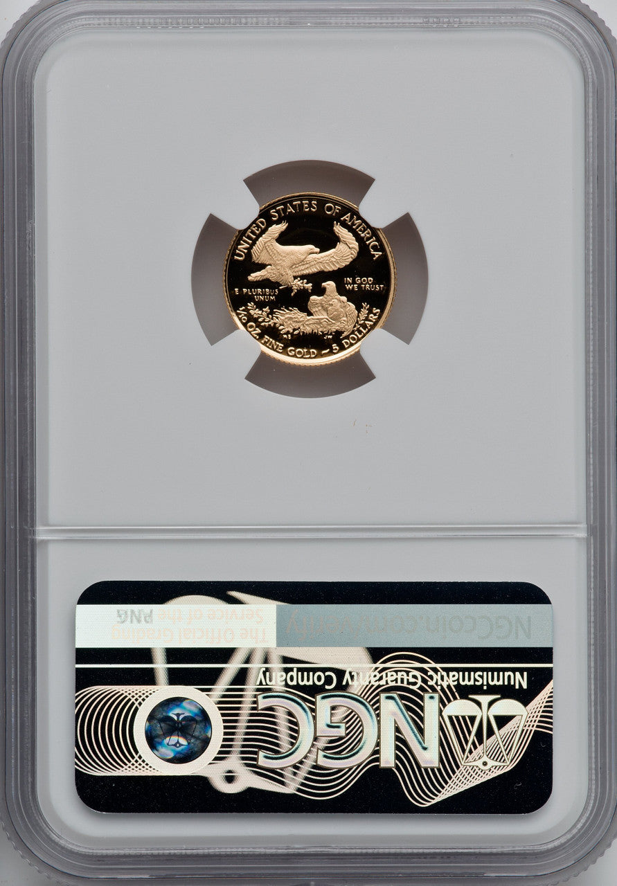 2021-W $5 Tenth Ounce Gold Eagle Type One NGC MS70