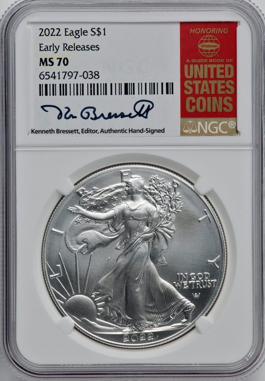 2022 S$ Silver Eagle FS NGC MS70