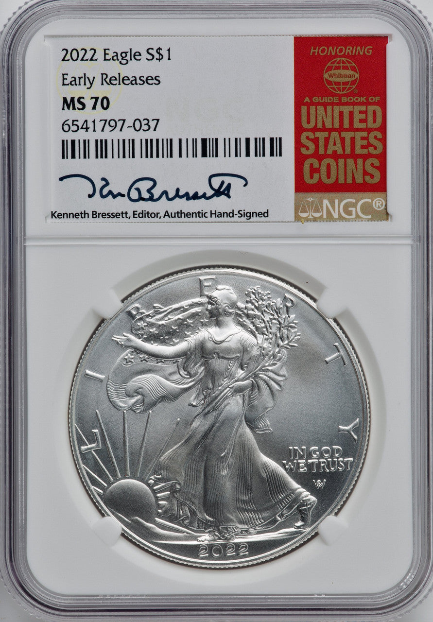 2022 S$ Silver Eagle FS NGC MS70