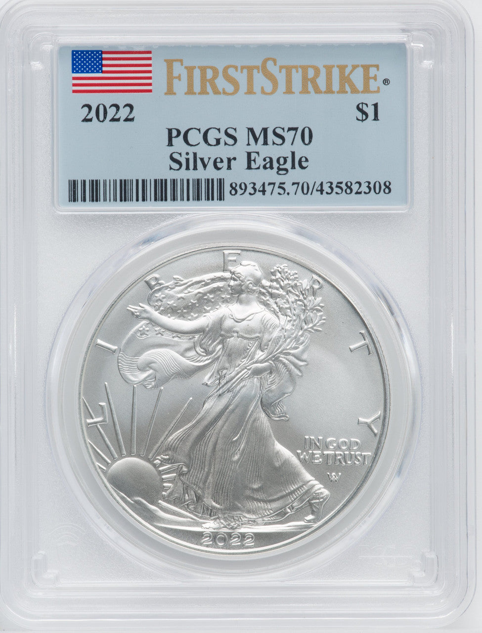 2022 S$ Silver Eagle FS PCGS MS70