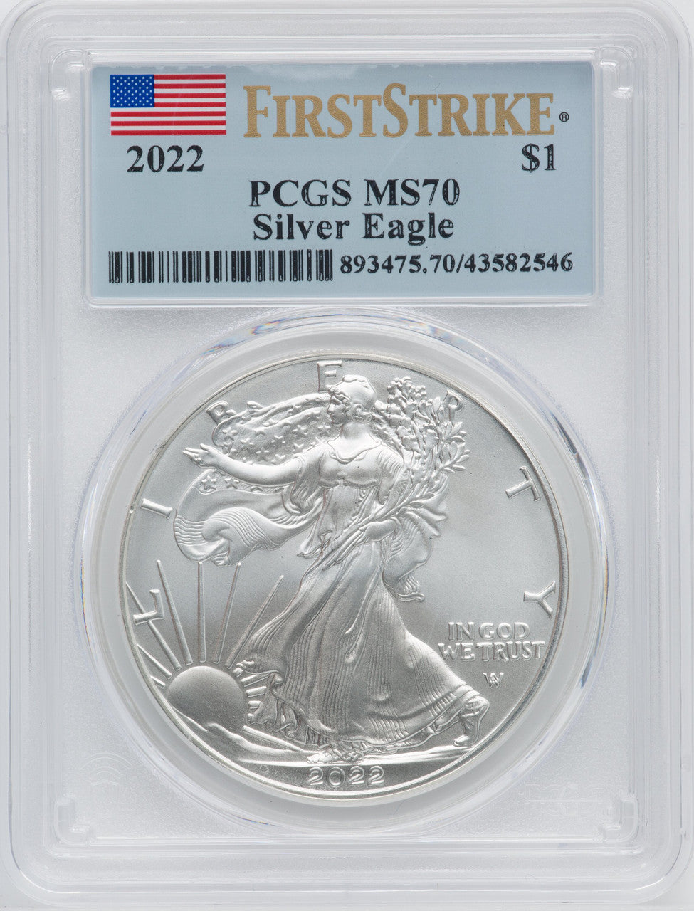 2022 S$ Silver Eagle FS PCGS MS70