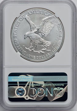 2022-(W) Silver Eagle Struck at West Point FDI NGC MS70 Kenneth Bressett
