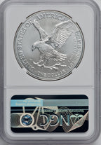 2022-(W) Silver Eagle Struck at West Point FDI NGC MS70 Kenneth Bressett