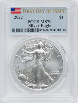 2022 S$ Silver Eagle FDI PCGS MS70