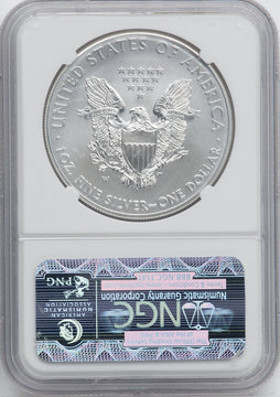 2013-W S$1 Silver Eagle Burnished First Strike SP NGC MS70