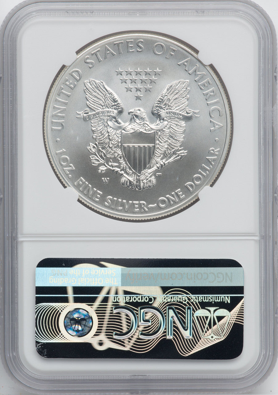 2013-W Burnished Silver Eagle NGC MS70