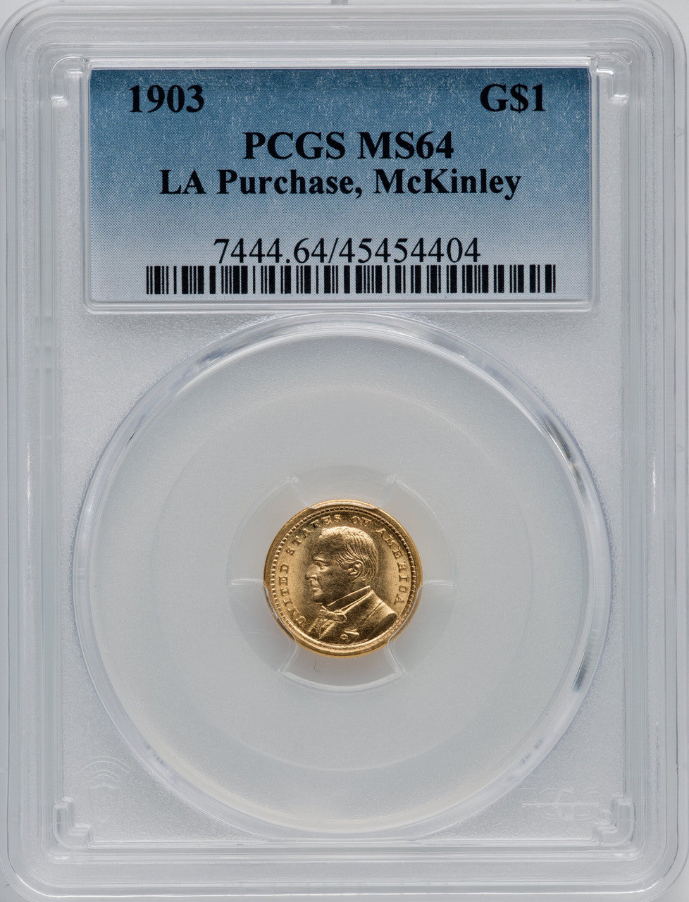 1903 G$1 MCKIN Commemorative Gold PCGS MS64