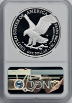 2021-W S$1 Silver Eagle Type Two PRDC NGC PF70