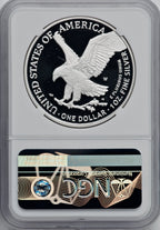 2021-W S$1 Silver Eagle Type Two PRDC NGC PF70