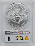 2020-(P) S$1 Silver Eagle Emergency Issue Struck at Philadelphia First Day of Issue PCGS MS70
