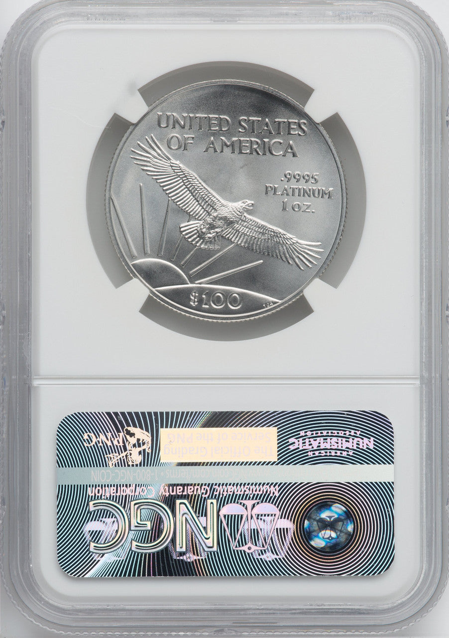 2016 $100 1 OZ Platinum Eagle NGC MS70
