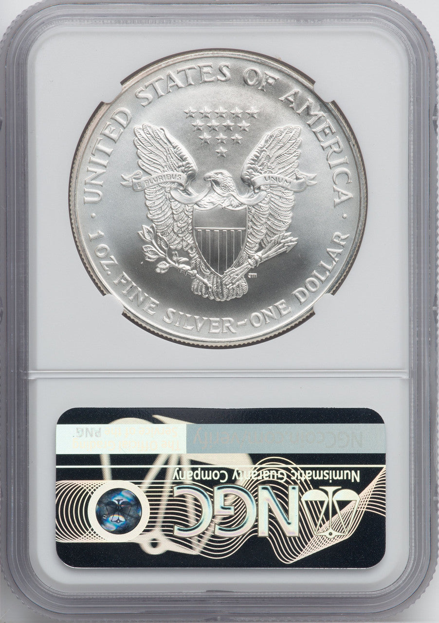 1996 S$1 Silver Eagle NGC MS70