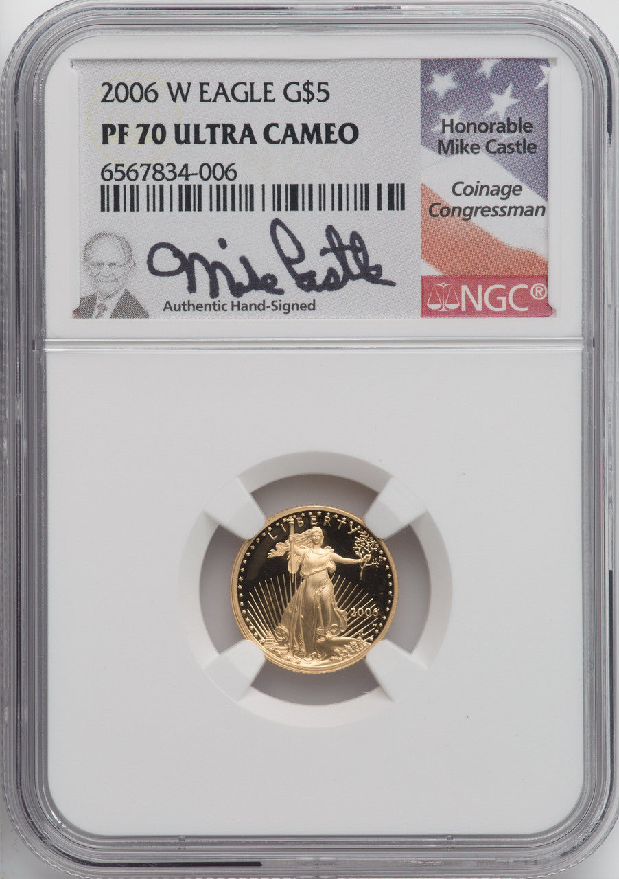 2006-W $5 Tenth-Ounce Gold Eagle NGC PF70