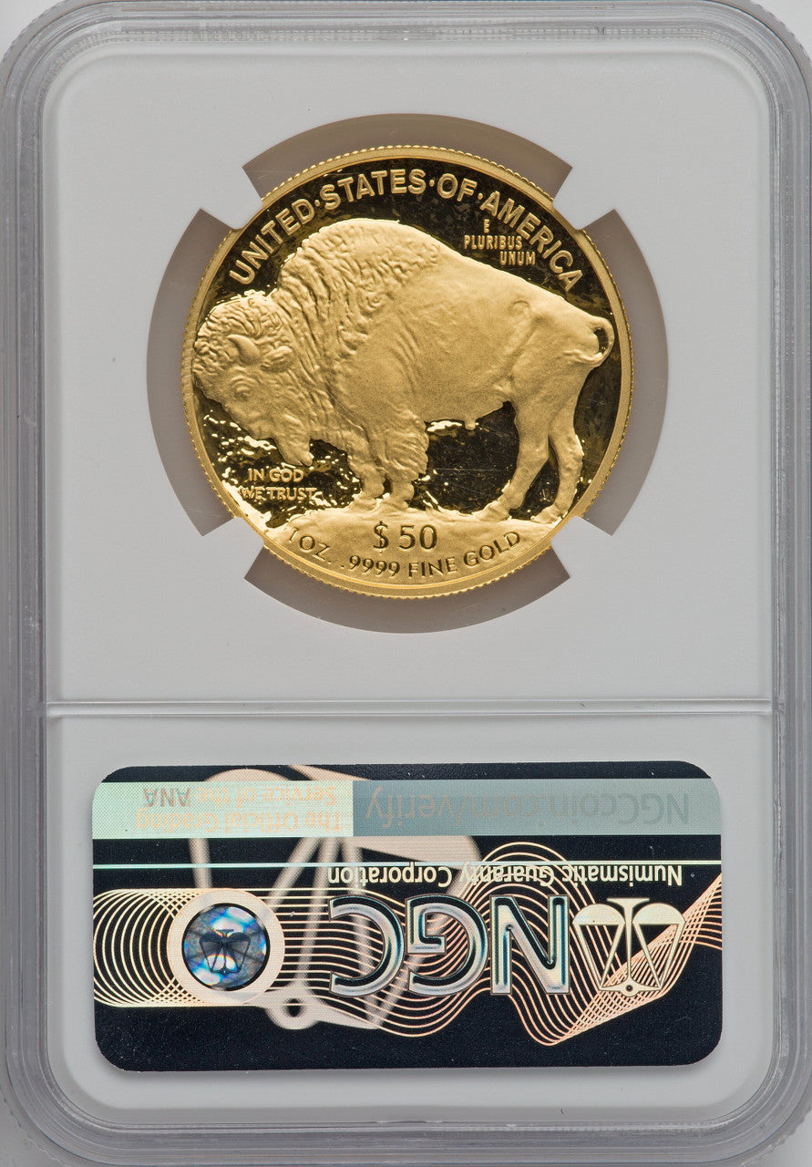 2019-W $50 One-Ounce American Buffalo .9999 Fine Gold First Day of Issue NGC PF70