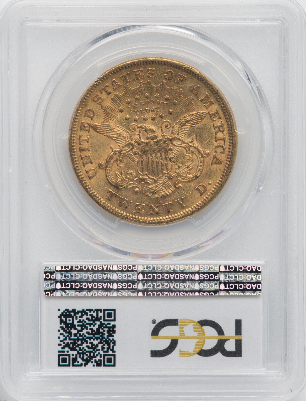 1875-S $20 Liberty Double Eagle PCGS AU55
