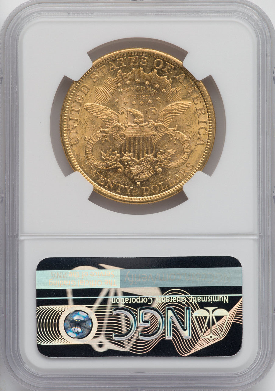 1878-S $20 Liberty Double Eagle NGC AU58