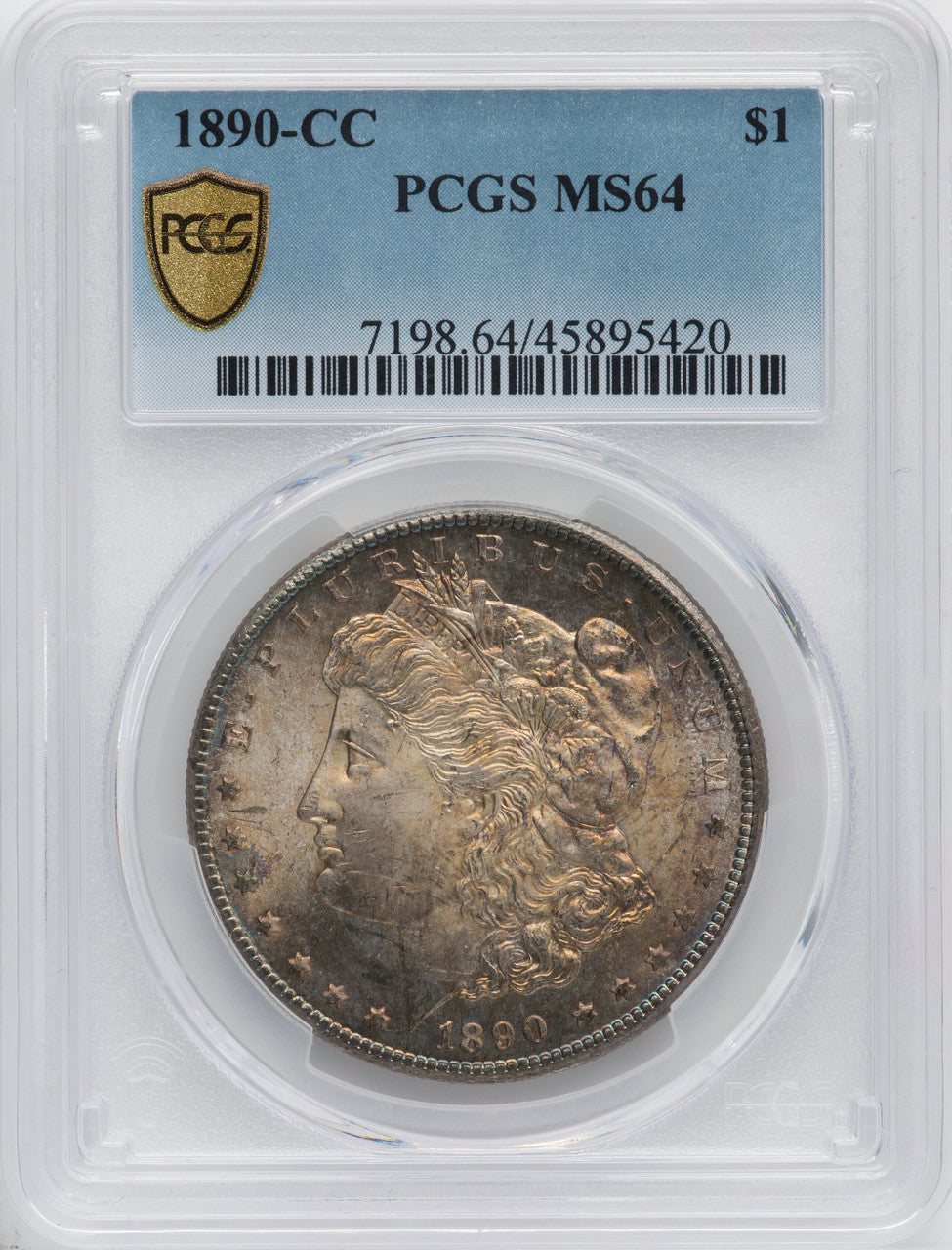 1890-CC $1 Morgan Dollar PCGS MS64