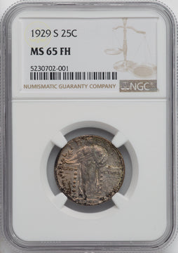 1929-S 25C FH Standing Liberty Quarter NGC MS65