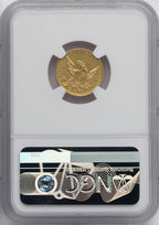 1836 $2.50 Script 8 Classic Quarter Eagle Details NGC AU50
