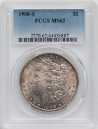 1900-S $1 Morgan Dollar PCGS MS62