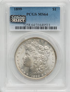 1899 $1 Morgan Dollar PCGS MS64