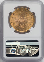 1896 $20 Repunched Date FS-301 Liberty Double Eagle NGC MS61