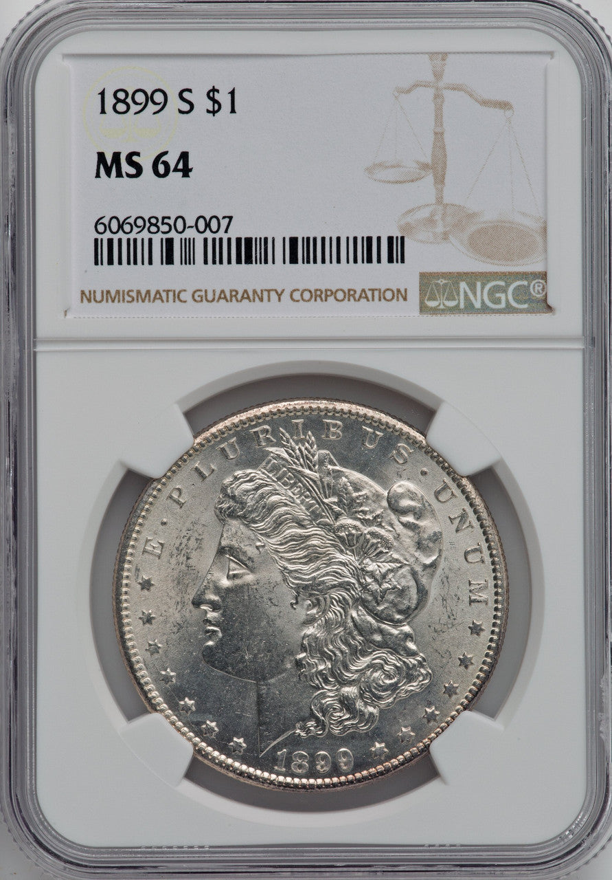 1899-S $1 Morgan Dollar NGC MS64