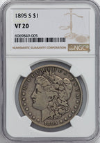1895-S $1 Morgan Dollar NGC VF20