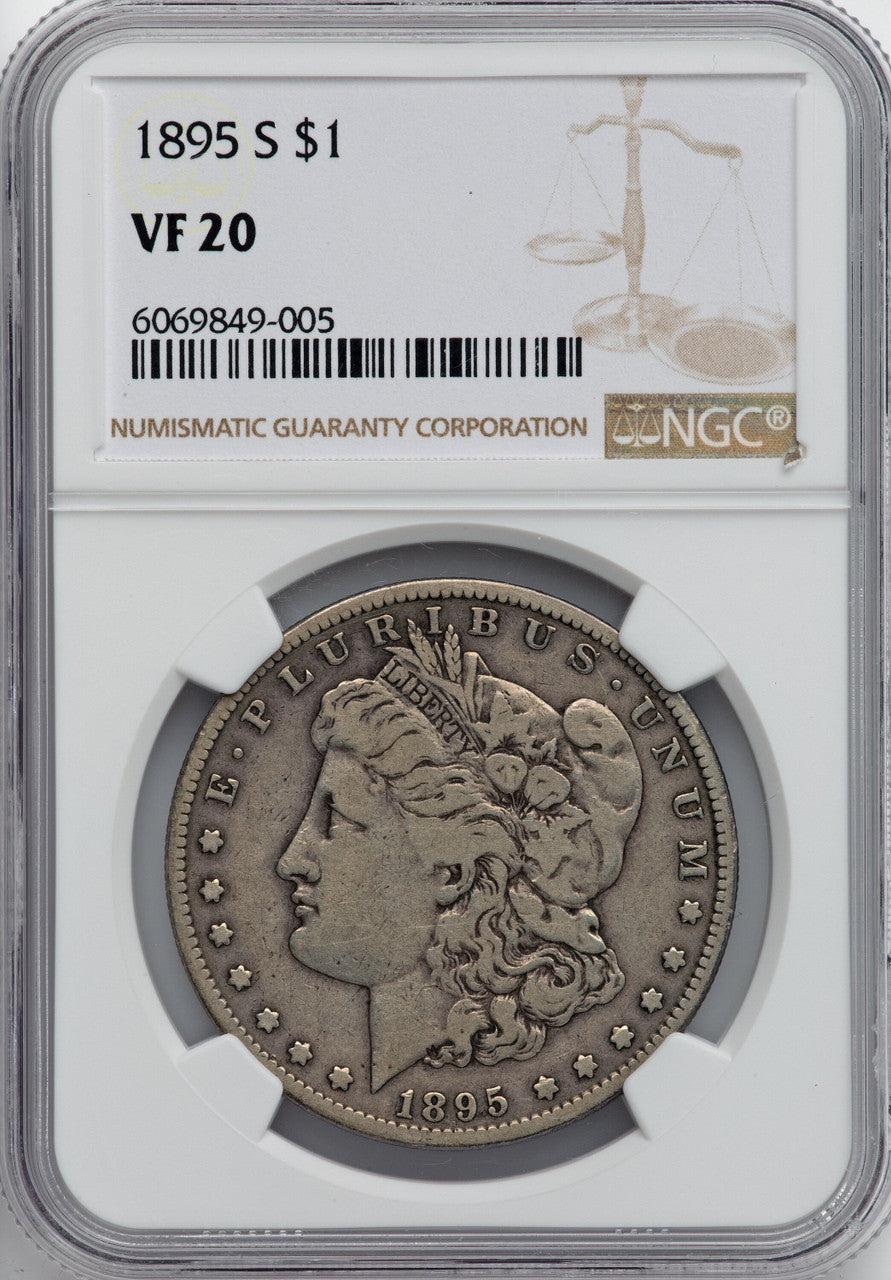 1895-S $1 Morgan Dollar NGC VF20
