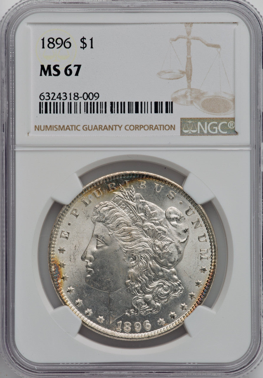 1896 $1 Morgan Dollar NGC MS67