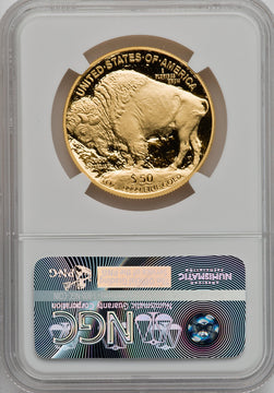 2007-W $50 One-Ounce Gold Buffalo First Strike NGC PF70
