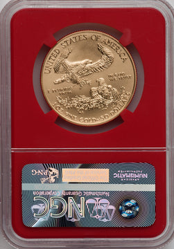 2016-W $50 One-Ounce Gold Eagle 30th Anniversary FDI NGC MS70 Mike Castle